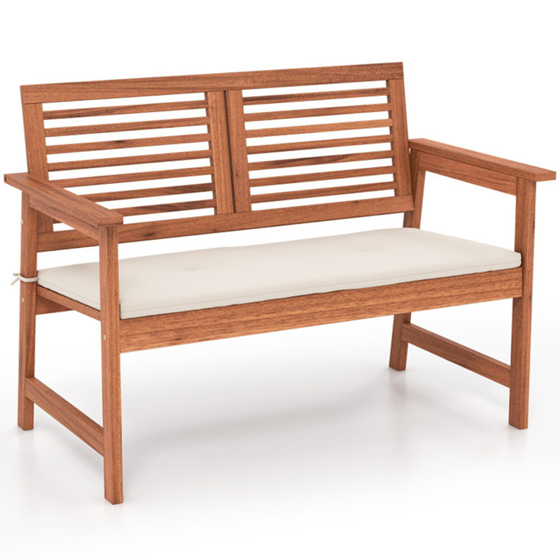 Evalyne Solid Wood Outdoor Bench