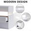 LED Nightstands Acrylic Board LED Bedside Tables for Bedroom End Table with 3 Drawer-457470494