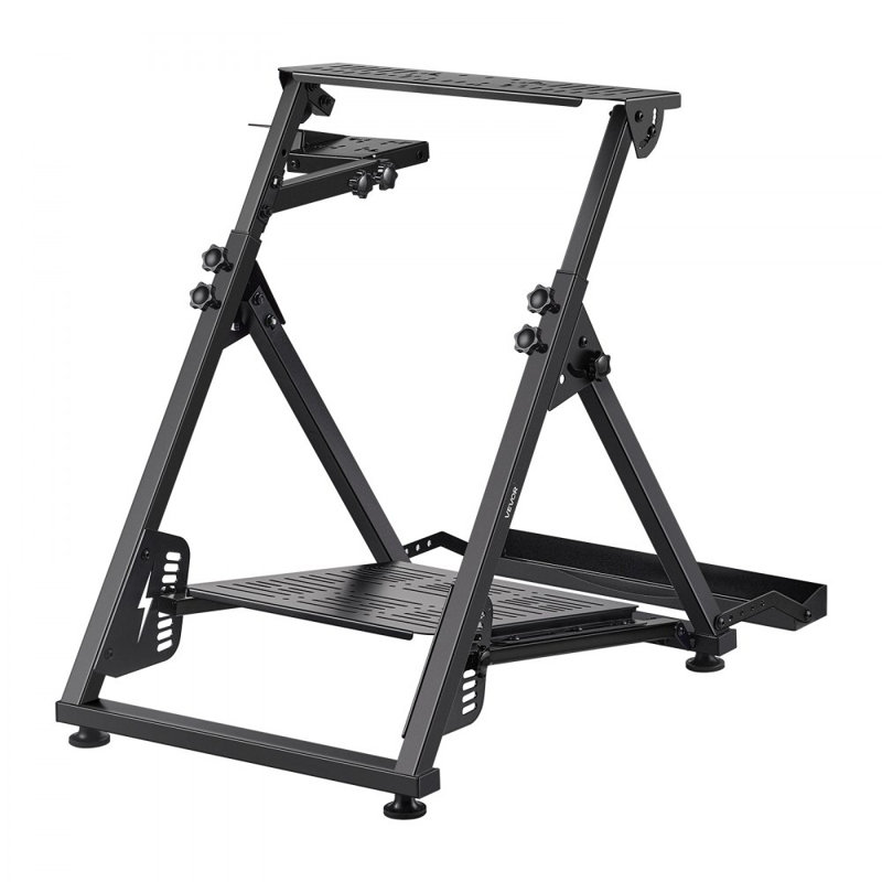 Support de volant de course, support de simulateur réglable et pliable pour Logitech G923 G920 G29 G27, Thrustmaster T300RS TX F458 T500RS T3PA-PRO (GP1 / GT), cockpit de jeu, simulateur de pédales NON inclus, compact