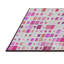 Tapis blanc/rose à motifs-1386020