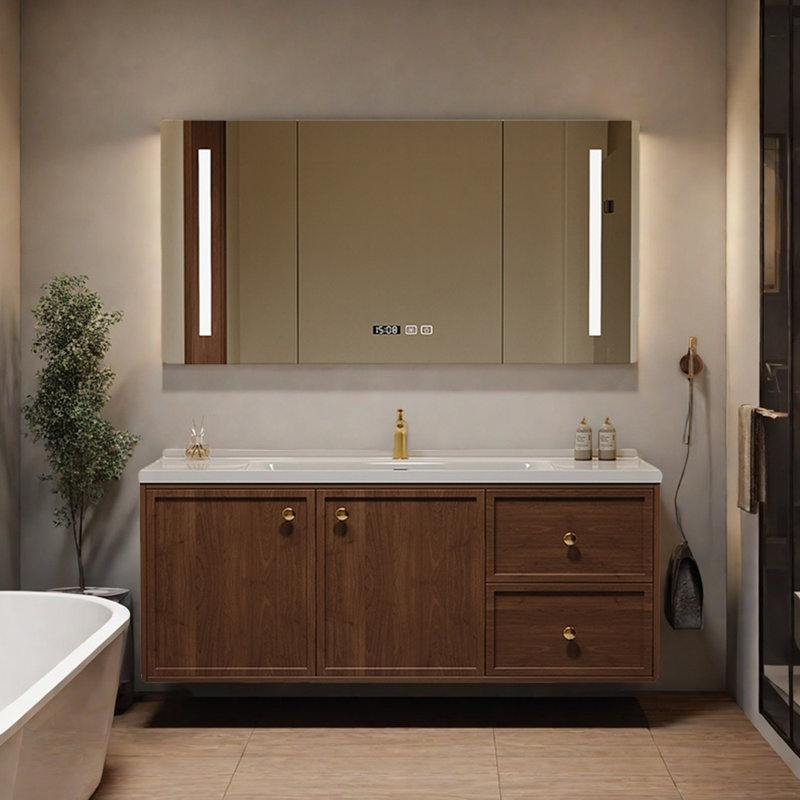 Simple retro style bathroom cabinet
