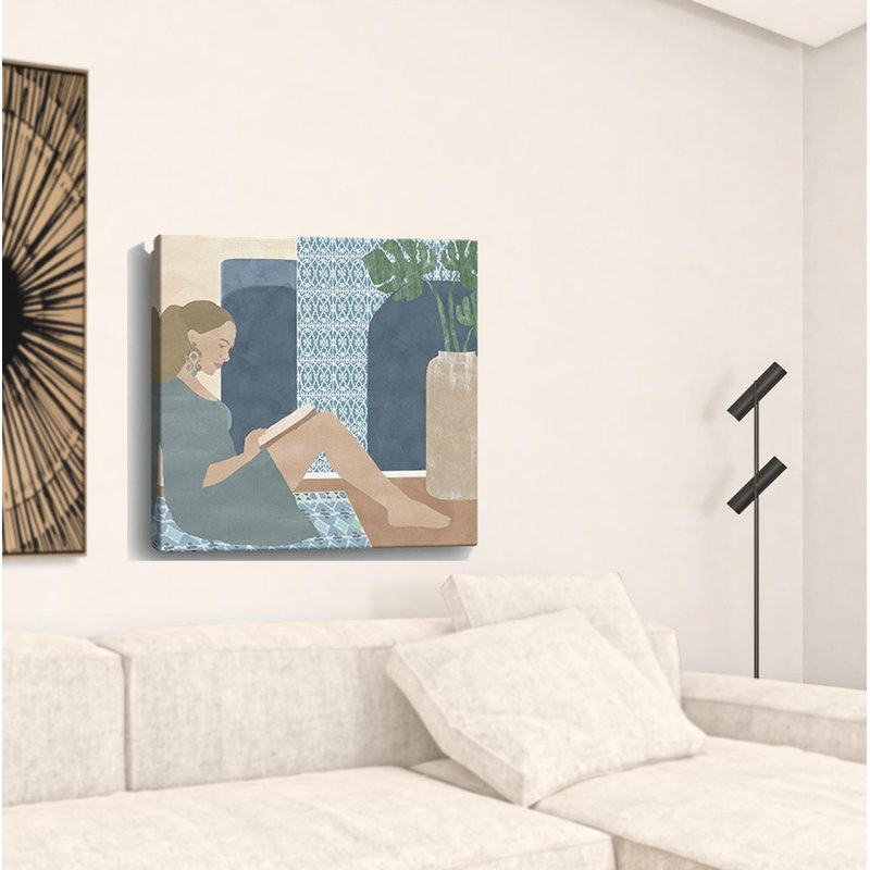 «Bohemian Book Lady», impression murale sans cadre