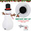 Durham 6ft Giant Inflatable Snowman Christmas Decoration LED Lights Accessories