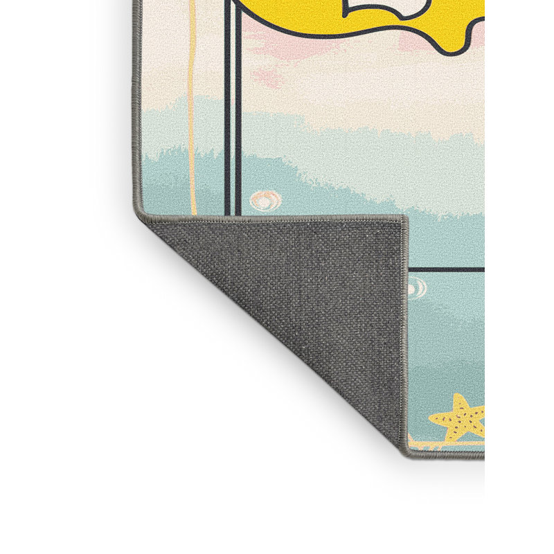Tapis pour enfants Sunside Sails Mermaids Ocean, Rectangle 2' x 3'