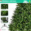 Arbre de Noël artificiel, arbre complet à charnières non éclairé de qualité supérieure avec 655 branches, arbre de Noël-1668259344