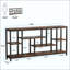 Table d'appoint attrayante, canapé rustique, console