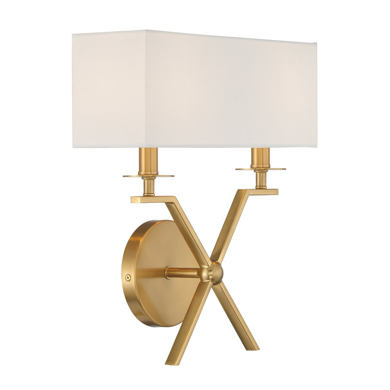 Levani Metal Wallchiere in Brass, Brass