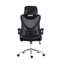 Chaise de bureau ergonomique avec appui-tête et soutien lombaire, mobili Essential, noir