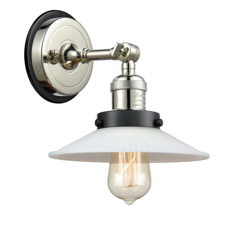 Ariete Armed Sconce, Polished Nickel