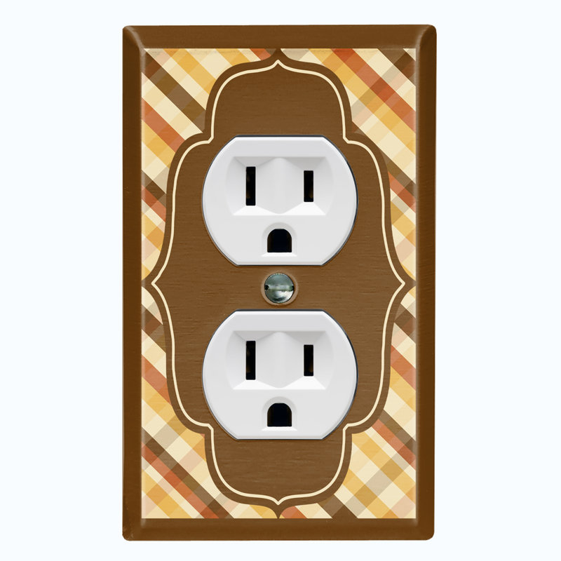 Patterned 1 - Gang Toggle Light Switch Standard Wall Plate