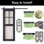 Portes de grange non assemblées et finies en verre givré de 26 po x 80 po à 5 lumières Homacer de 26 po x 80 po Homquer-126019973