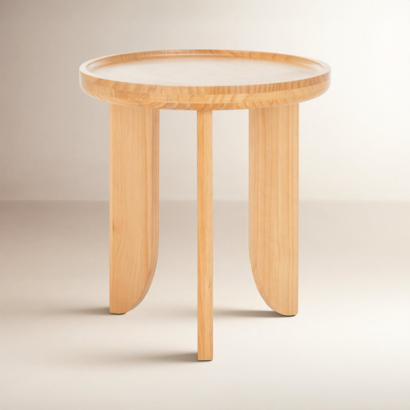Verena Tray Top End Table, Light Natural