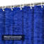 Rideau de douche en velours bleu foncé foncé avec 12 crochets-812169972