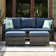Kaniha Premium All-Weather Wicker 3 - Person Patio Conversation Sets with Cushions