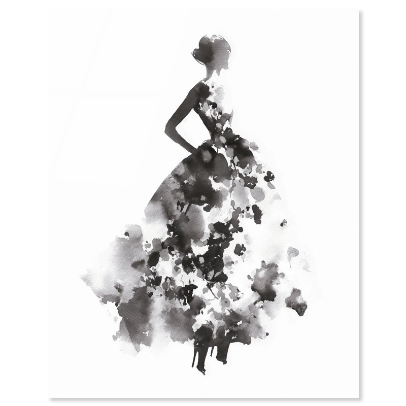 «Undefined Lady», reproduction d'art sur acrylique par Art Remedy, H 20 po x l 16 po