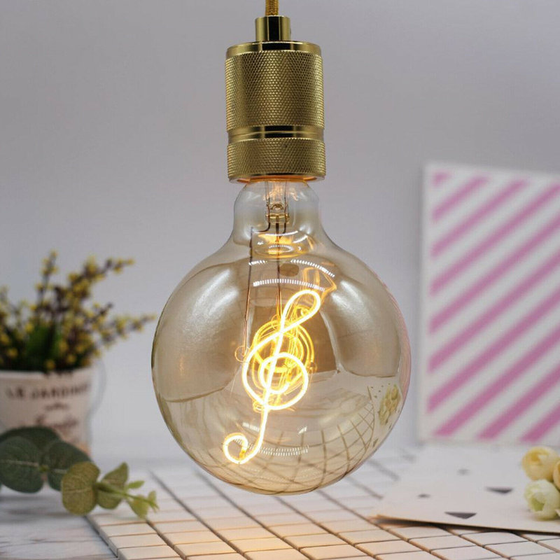 Sigala 4W LED Vintage Edison Globe Light Bulb Amber