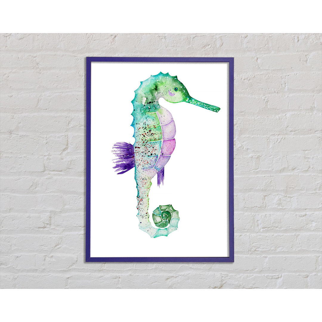 Gerahmtes Leinwandbild Spotted Seahorse