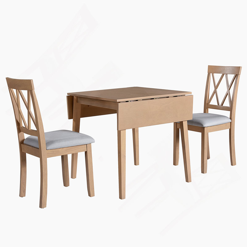 Ensemble de table de salle à manger 3 pièces exquis pour des espaces de salle à manger harmonieux, pour des rassemblements formels et décontractés