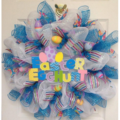 Easter Wreath Glittering Easter Egg Hunt