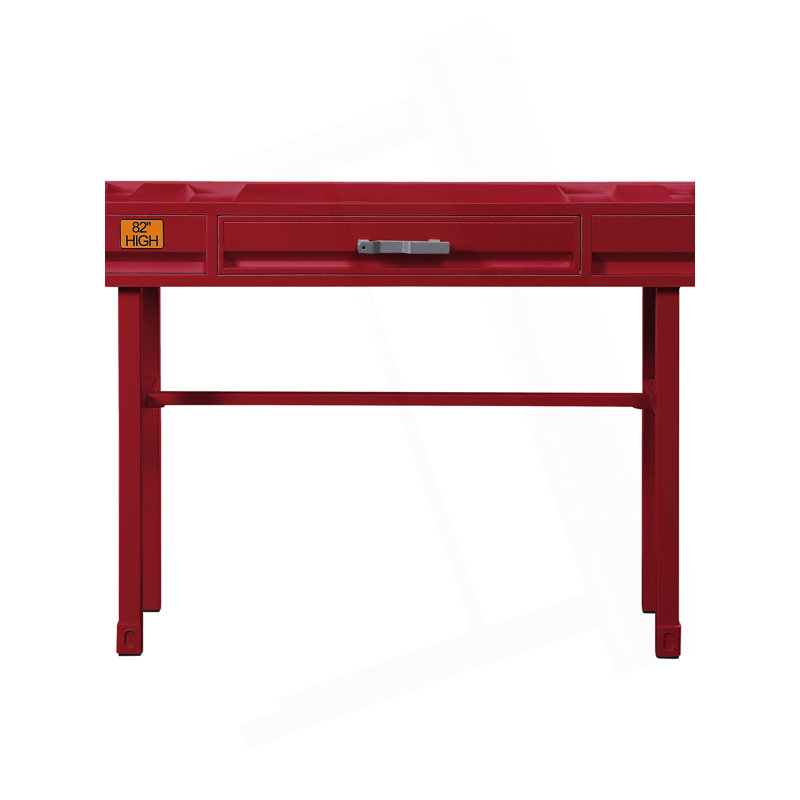 Red Vanity Desk With 1 Drawer