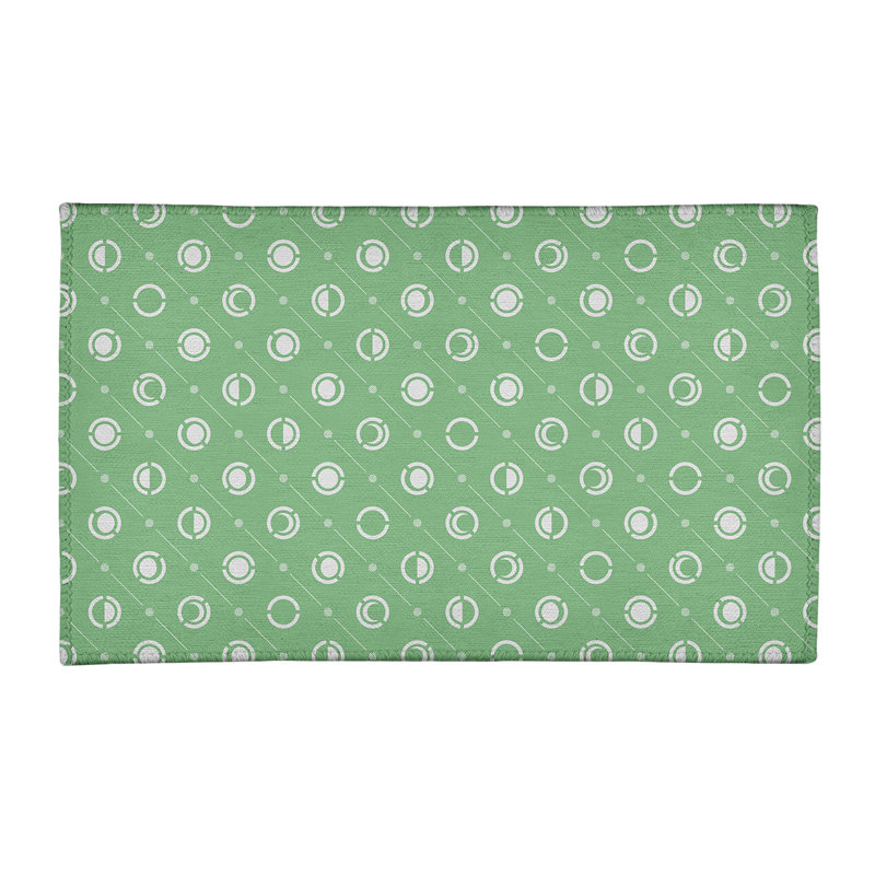 Tapis vert/blanc lune phases, Rectangle 2 pi x 3 pi