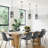 1-Light Modern Glass Pendant Light, 8.66"W Gray-121671723