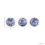 Ensemble d'objets décoratifs ronds en céramique de style chinoiserie pour le salon - Présentoir de décorations modernes pour tablettes - ensemble de 3, 5 po, bleu et blanc