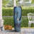 Fountains | Modern 38.7" 4-Tier Cascading Fountain with LED Lights, for Patio Garden Indoor Outdoor | Resin | Blue