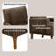 Chaises d'appoint confortables et pieds en velours côtelé