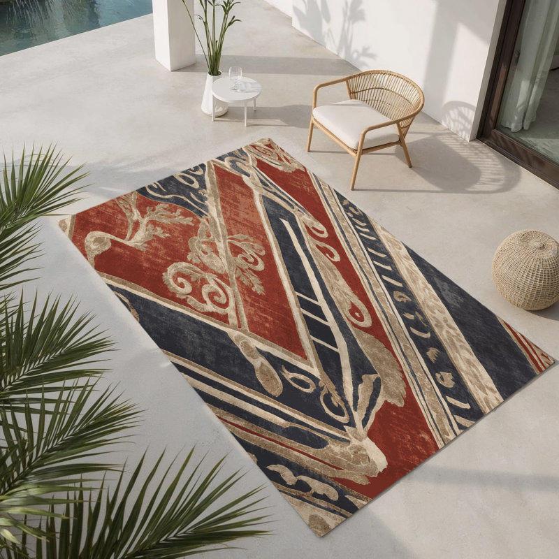 Tapis intérieur et extérieur Cycladic Essence, Rectangulaire 8 pi x 10 pi