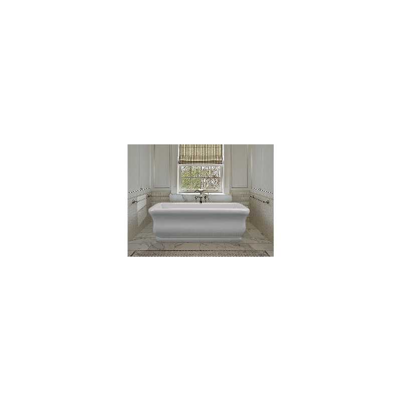 Parisian® 1 Freestanding Soaker Tub, 66" L x 35.75" W x 23" H