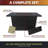 Rectangle Aluminum Fire Pit Table with Hidden Fuel Tank
