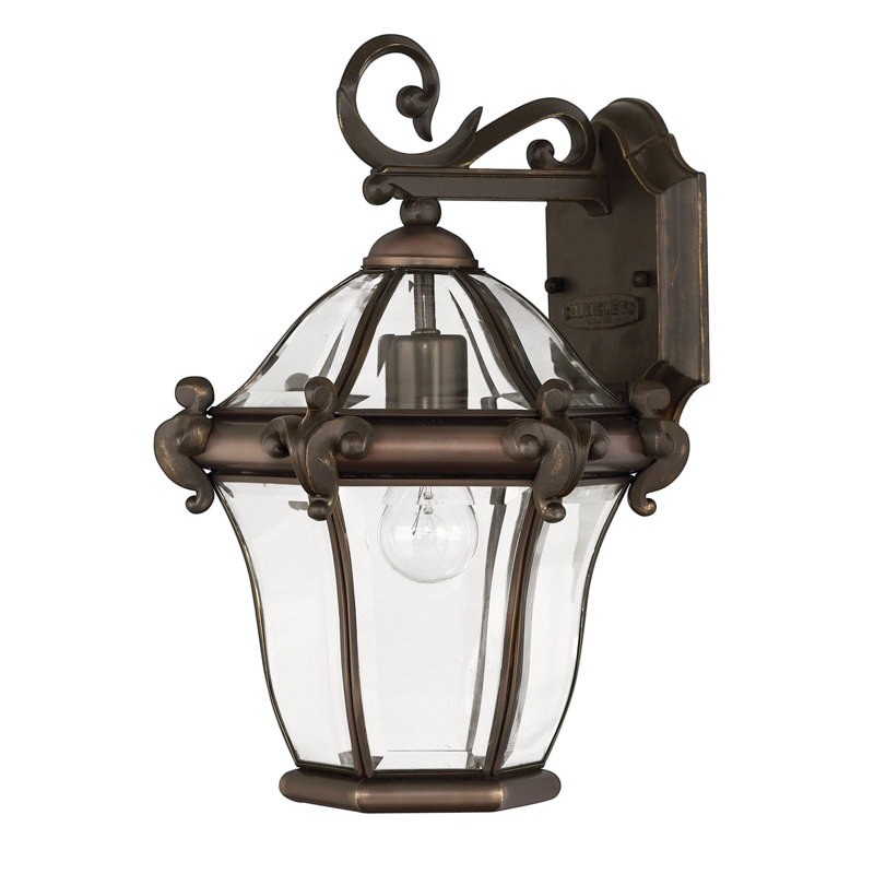 San Clemente Outdoor Wall Lantern, Copper Bronze