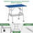 Blue Pet Grooming Table – Foldable Home Use Table With Adjustable Arm, Secure Noose, For Dog/cat Grooming-121344446