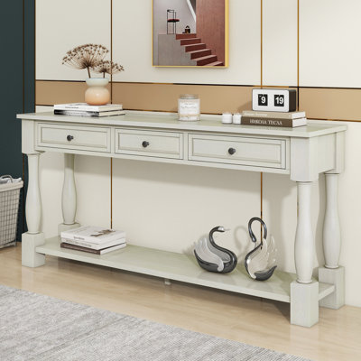 Console longue avec tiroirs et tablette Cervantez