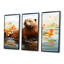 Watercolor Stream Beaver Serenity II - Beaver, art mural-818564940-818564941