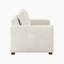 Chaise d'appoint moderne et contemporaine de 47 po avec revêtement en microfibre texturée, coussin de dossier réversible, pieds en bois massif espresso-137681394