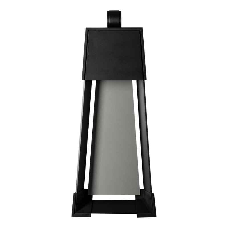 Revere Steel Wall Light, 25.1" H x 10.2" W x 4" D, Coastal Black, Coastal Burnished Steel