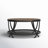 Aumiller 34" Round Coffee Table with Open Storage and Cross Metal Legs-801212335-801212331
