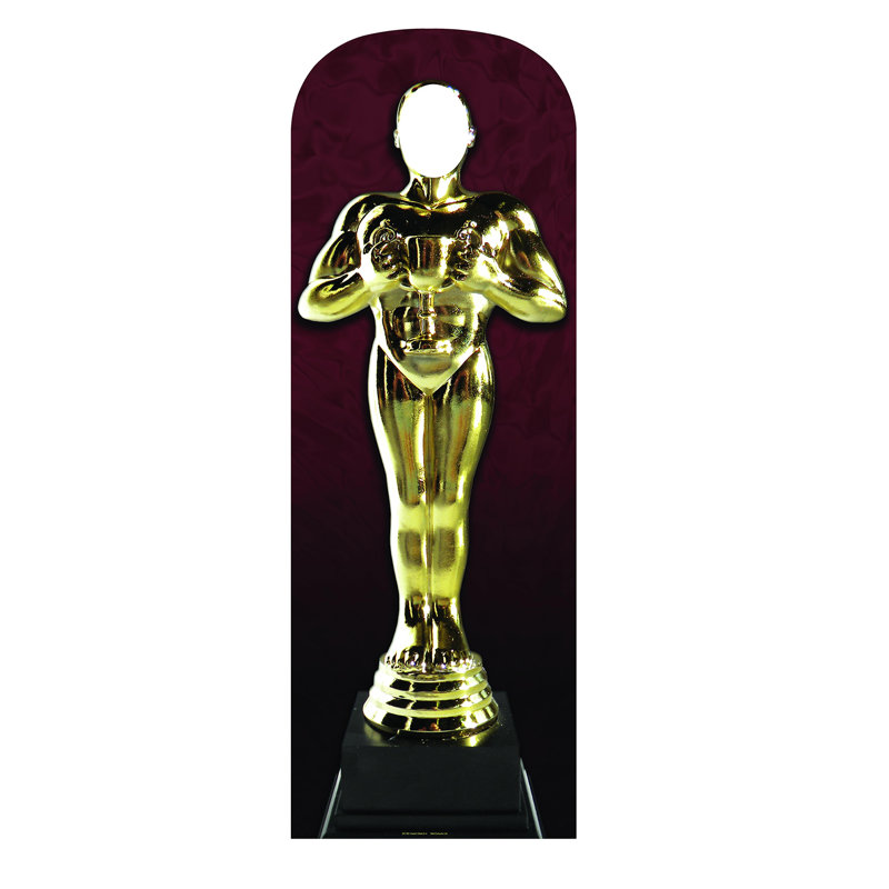 Accroche en carton award statue