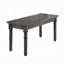 Banc de salle à manger en bois à finition grise 1 pièce, banc de 40 pouces