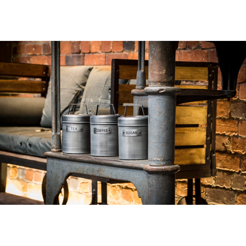 Industrial Kitchen 3 Piece Coffee, Tea, & Sugar Set