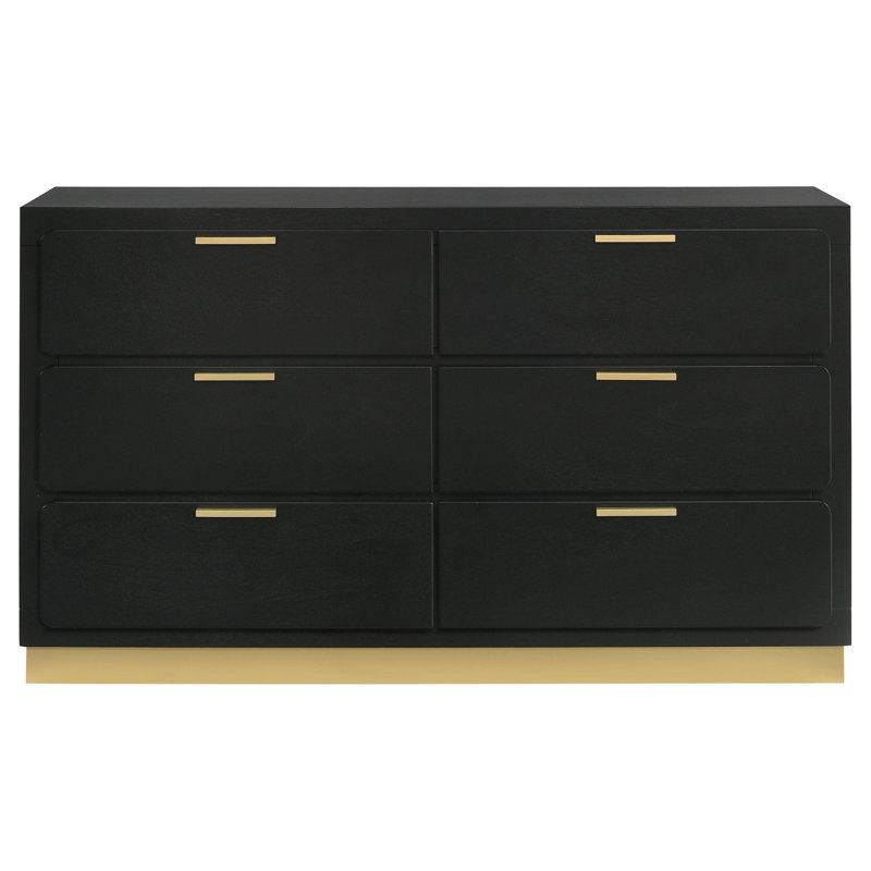 Miroir pour commode Laubach, Black