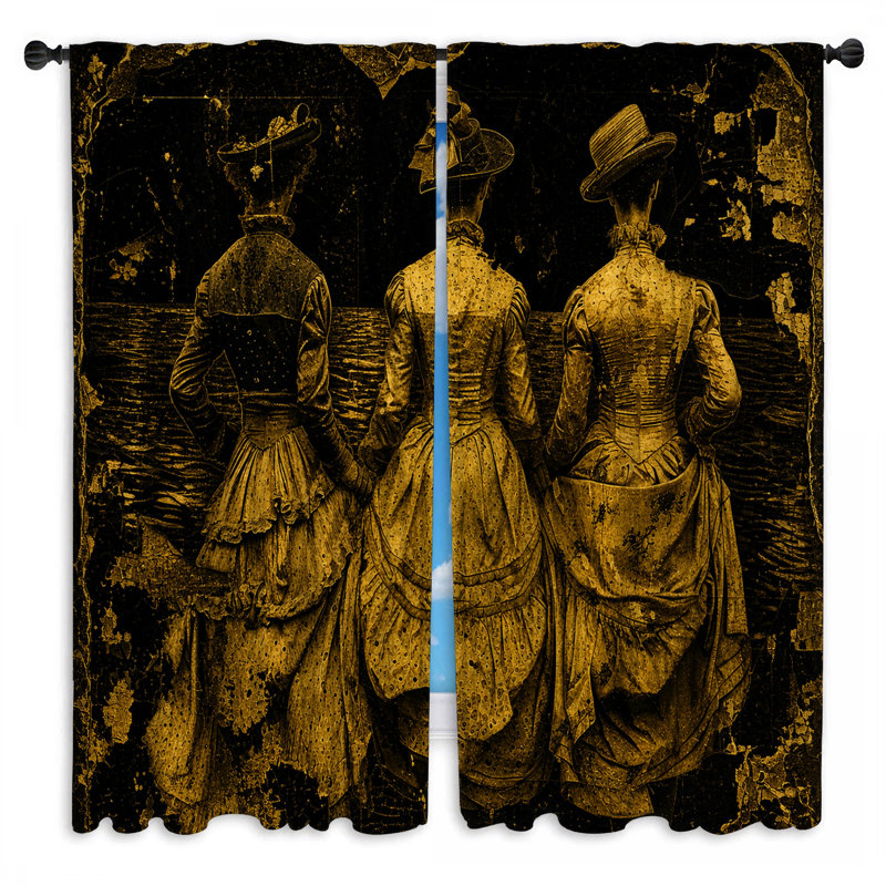 Rideaux de fenêtre Victorian Era, 40 po x 50 po - 2 panneaux, Transparent