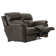 Causeuse inclinable en cuir Alonii