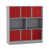 Grey/Red