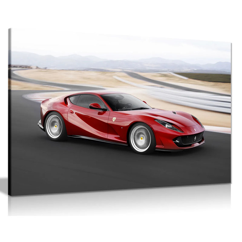 Ferrari 812 Superfast - Wrapped Canvas Print, 51cm H x 76cm W
