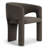 Modern Water-Resistant Linen Upholstered Dining Chairs Set Of 2 With Curved Open Back-2012279395