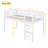 Twin Loft Bed with Ladder and Strengthened Slats-1744399590