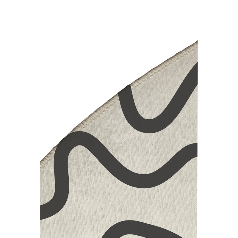 Squig Kids Play Mat, Ivory/Charcoal